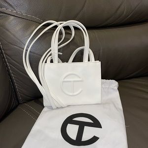 Brand New Authentic Small Telfar White Bag